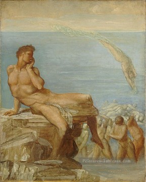 Le génie de la poésie grecque symboliste George Frederic Watts Peinture à l'huile